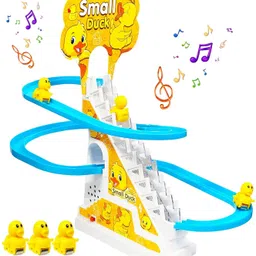 Duck Track Toys Small Ducks Stair Climbing With Lights And Music - 3 Duck-image-5