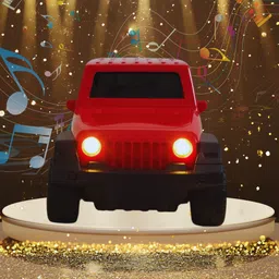 divyan mart USB Rechargeable Remote-Control Thar Jeep for Kids with Light and Music toys image 2