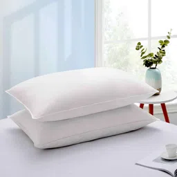 fulffystyl Microfibre Sleeping Pillow Pack of 2 Solid-picture-17