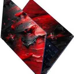 Flipkart SmartBuy Full Body Laptop Skin for Laptops Upto 15.6 Inch - Black Red Lava Art HD Sticker No Residue Removable Self Adhesive Vinyl Laptop Decal 15.6-picture-28