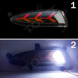tocit Hyundai Elite i20 Matrix Dynamic LED Rear Bumper Light With Reverse & Brake Set Car Reflector Light image 4