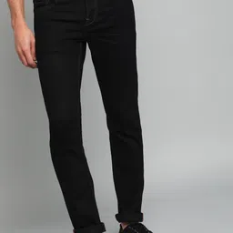 killer Men Slim Mid Rise Black Jeans-picture-22