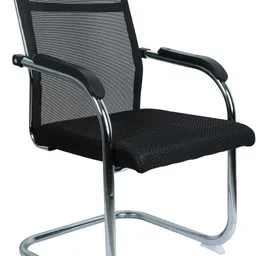 flipkart perfect homes Comfortable Chrome Steel With Cushion Seat And Mesh Back & Heavy Frame Leatherette Office Visitor Chair-picture-41