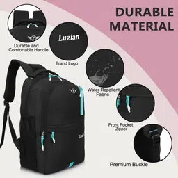 luzian Medium 30 L Laptop Backpack MetroPro Premium Polyester Backpack image 3