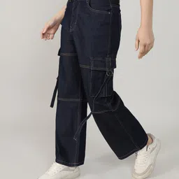 campus sutra Women Regular Mid Rise Blue Jeans image 2
