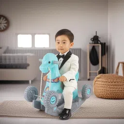 toyprofessor Baby Horse Rider and Rocker for child Age 1-3 Birthday Gift for Kids rideon toy image 1