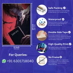 art recall Death Note Wall Poster Anime Poster For Wall Photographic Paper image 5