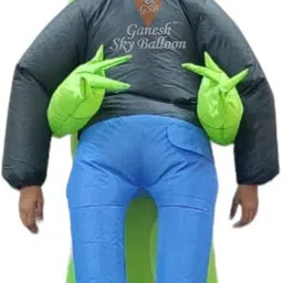 GANESH SKY BALLOON Inflatable Air walking With Alien With Man Costume 6 to 8 Feet Elders Halloween Costume-picture-39