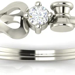 avsar Janavi 14kt Cubic Zirconia White Gold ring image 4