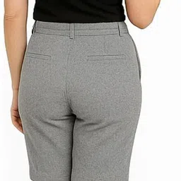 baldric Solid Women Grey Regular Shorts image 2