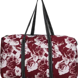 turtulsgroup 8 L Hand Duffel Bag - Beautiful Flower Travel Bag Woman & Girls Big Size Side Extra Pocket - Brown - Regular Capacity-picture-10