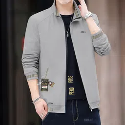 futse peno Men Striped Casual Jacket image 5