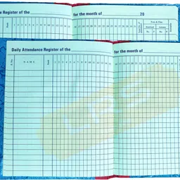 lrs Attendance Book Short Size - 21 * 17 cm - 80 GSM Ledger Paper - 38 Pages - Pack of 2 - 1-Part Attendance Book-picture-12