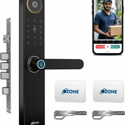 ozone Aluminium Glossy Smart Lock image 1