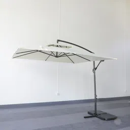 nawbeda Priemium 2.5M Square Garden Cantilever Parasol, Size: 2.5M*2.5M*8K height:224cm Umbrella image 2
