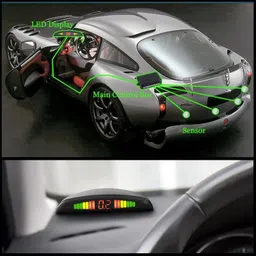 ccmm White 4pcs Compact Design Reverse Parking Sensor For Vehicle-225 Universal White Car Safety Parking Camera 4 Pcs-225 Parking Sensor image 5