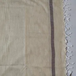 amirchoice Pure Cotton Striped Brown Women Dupatta image 2