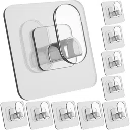 conish 10 pc Nail Sticker Adhesive Hooks - Self Adhesive Towel Hooks Heavy Sticky Hooks Hook 10-picture-17