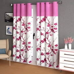 lunar days 152 cm (5 ft) Window Polyester Room Darkening Curtain (Pack Of 2) image 2