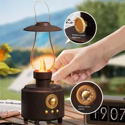 WOOS New lamp Bluetooth Speaker with Vintage Kerosene Lamp 5 W Bluetooth Home Audio Speaker image 4