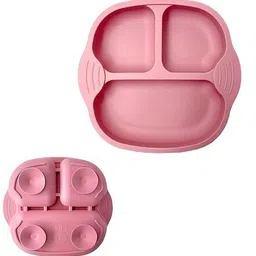 dansr Baby Suction Plates Silicone Unbreakable Self Feeding DISH- SILOCONE image 3