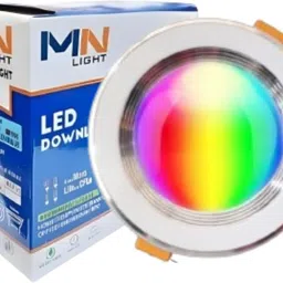 mnlight 9w 7-1 multi color 4 Line (Red/ Pink/Blue/Yellow/Violet/Green/White) pack of 1 Recessed Ceiling Lamp image 3