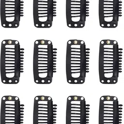 vivian Tic Tac Clips For Hair Patches Wig Extension Dupatta Clip, pack of 12 clips Tic Tac Clip-picture-24
