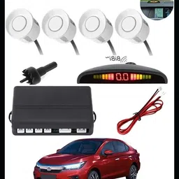 3a featuretail Universal 4 White Reverse Parking Sensor-AP25A610 Universal 4 White Reverse Parking Sensor-AP25A610 Parking Sensor image 1