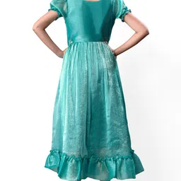 spiti vally Solid Silk Blend Stitched Anarkali Gown image 4