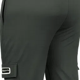 avolt Pack of 2 Men Solid Black, Dark Green Track Pants image 4