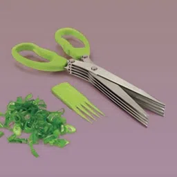 xjynex Five Blade Premium Stainless Steel Kitchen Veg Dicing Scissor Scissors-picture-42