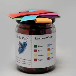 wellxo Krishna Quote Jar – Gita Path Mood-Based Daily Wisdom (1, "English" Translation) image 5