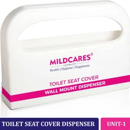 mildcares Wall Mount Plastic Dispenser for Disposable Half Fold Toilet Seat Plastic Toilet Paper Holder-picture-41