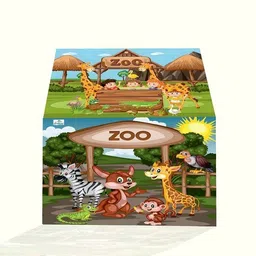 mayraenterprise Presents ZOO Animals prints tant house for kids (Multicolor) image 3