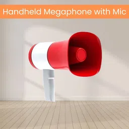 sacro Bhopu Portable Megaphone, Siren Loudspeaker Function & Long Battery LifeA193 Bhopu Portable Megaphone, Siren Loudspeaker Function & Long Battery LifeW193 Outdoor PA System image 1