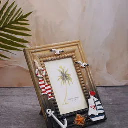 aarvidecor Nautical Theme Decorative Photo Frame – 4x6 Inch 6 inch Glitter image 2
