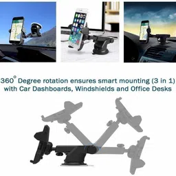 quiff Car Mobile Holder for Dashboard, Windshield image 4