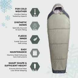 tripole Zanskar Series Army Sleeping Bag with Fleece Inner Sleeping Bag image 2