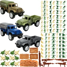 mini gifts Army Toy Set With 2 Dumper And 2 Container Vehicle-picture-44