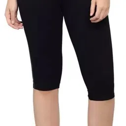 surti enterprises Women Black Capri-picture-20