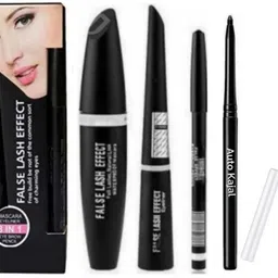 trendee huda PROFESSIONAL WATERPROOF 3 IN 1 WITH BLACK AND WHITE KAJAL. image 1