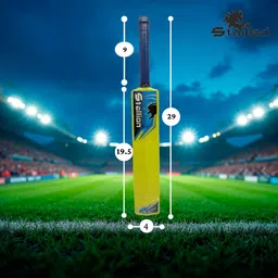 stallion Hard Plastic Cricket Bat size 4 Indoor & Outdoor Cricket PVC/Plastic Cricket Bat For 9 - 11 Yrs image 2