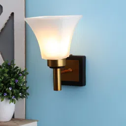 eliante by jainsons lights Ohagun Gold Glass Wall Sconces image 1