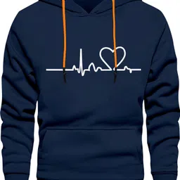 fashionandyouth Men Full Sleeve Printed Hooded Sweatshirt image 1