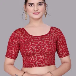 priyanka traders Round Neck Women Blouse-picture-29