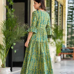 charvi creation Women Embroidered Cotton Rayon Anarkali Kurta image 3