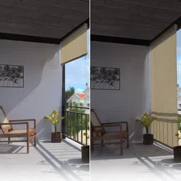 hippo Roller Blind Runners On Window image 5