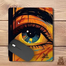 The Desi Monk Women Eye Anti Skid Mouse Pad for Laptops and Computers Non Slip Base Mousepad image 2