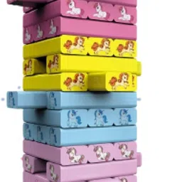 zooglu Unicorn Stacking Tumbling Tower Blocks Toy image 2