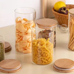 indusbay Glass Tea Coffee & Sugar Container - 750 ml image 5